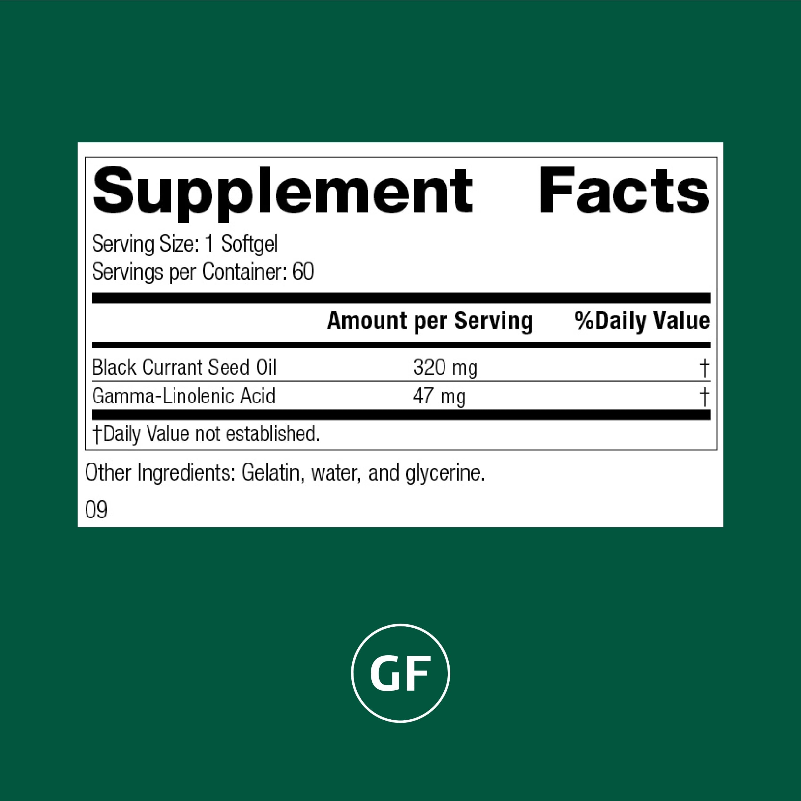 Standard Process Black Currant Seed Oil, Tissue Repair Support, 60 Softgels — Amazon image 2