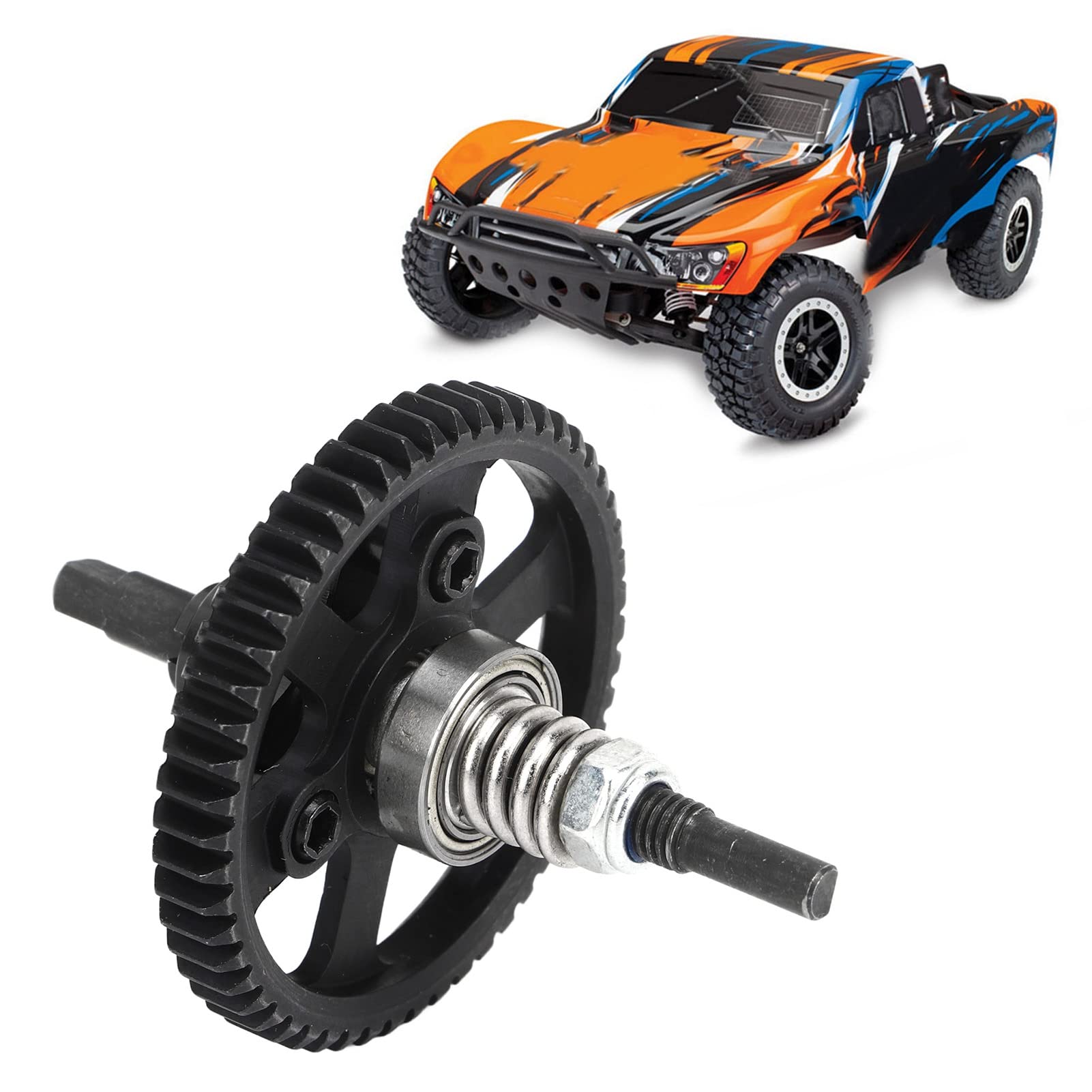 Differential-Rutschkupplung, 54T Aluminium-Stahl-Differenzialgetriebe-Rutschkupplung, 3 Farben für Traxxas Slash 4x4 1/10 RC Car, Karosserie-Zubehör
