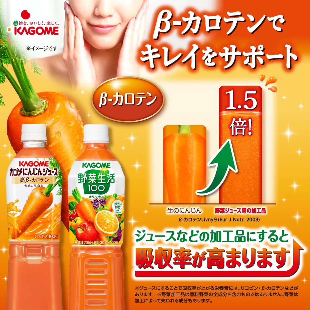 Amazon.co.jp: Kagome Carrot Juice, High Beta-Carotene, Smart PET