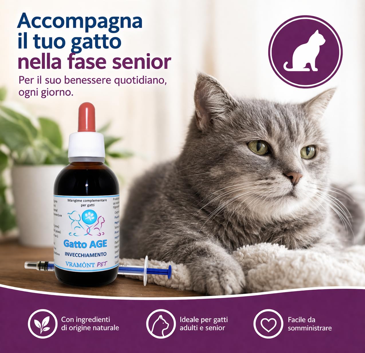 GATTO AGE Invecchiamento e Vista 50ml gocce