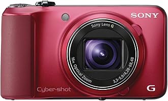 Sony Cyber-shot DSC-HX10V 18.2 MP Exmor R CMOS Digital Camera with 16x Optical Zoom and 3.0-inch LCD (Red) (2012 Model)