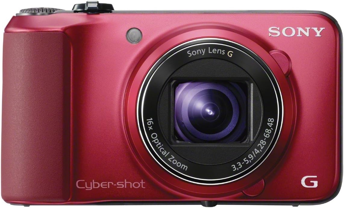 Sony Cyber-shot DSC-HX10V 18.2 MP Exmor R CMOS Digital Camera with 16x Optical Zoom and 3.0-inch LCD (Red) (2012 Model)