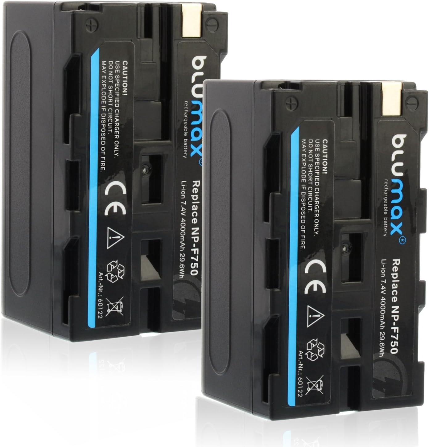 DSTE NP-F970 Ersatz Batterien - 2x Akku Für Sony Kameras Und Camcorder