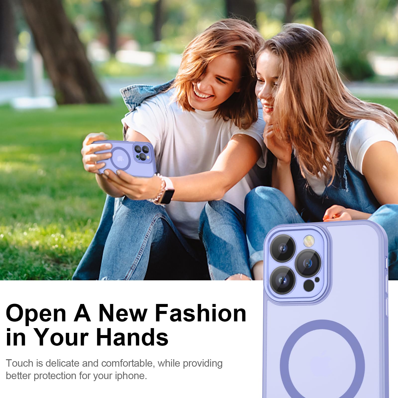 Custodia IPhone 12 Pro Viola Con Magnete MagSafe – Silicone TPU Antiurto E Protezione Fotocamera - 4