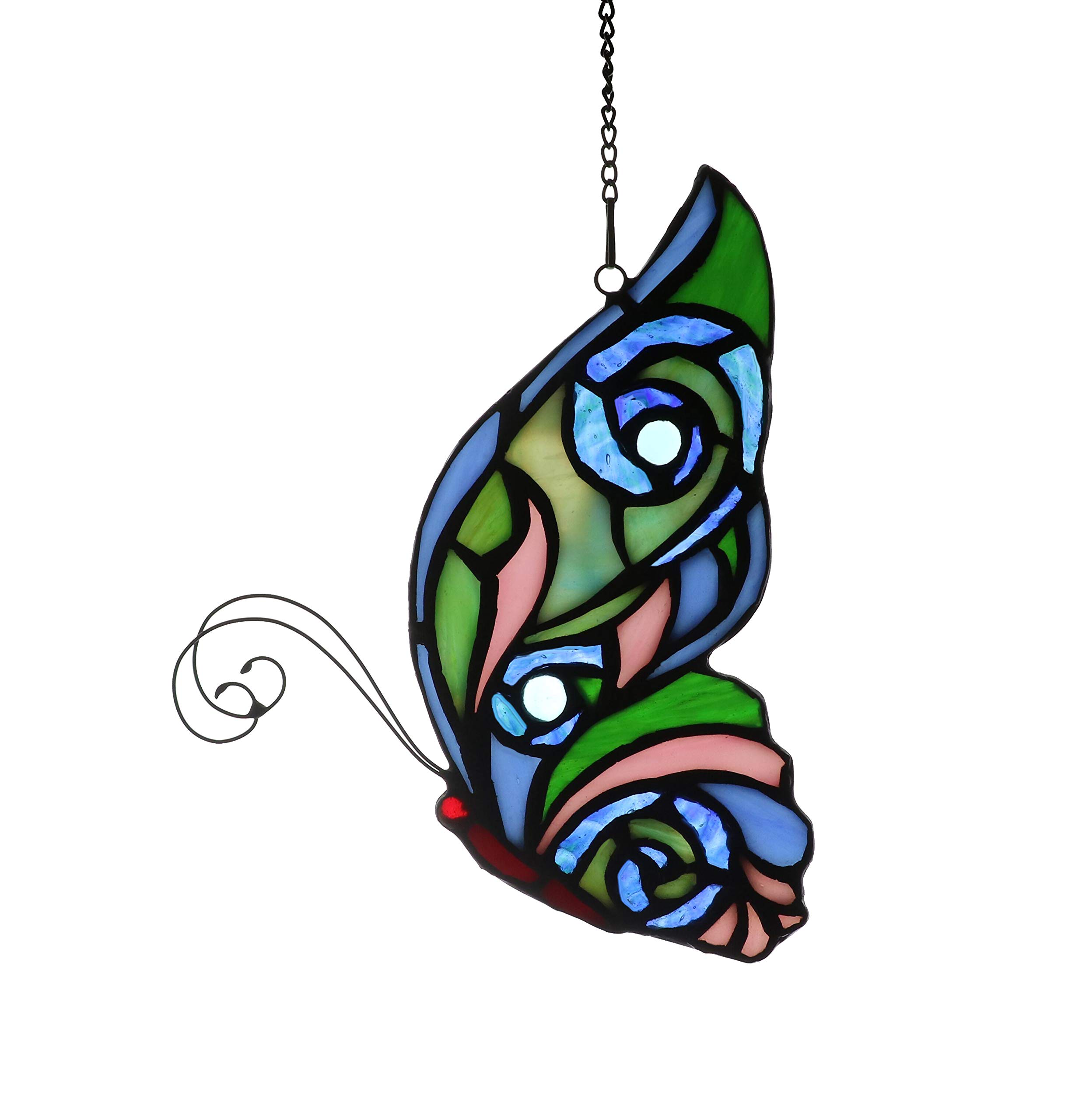 Buy Yaloyi Tiffany Style Butterfly Stained Glass Windows Hangings