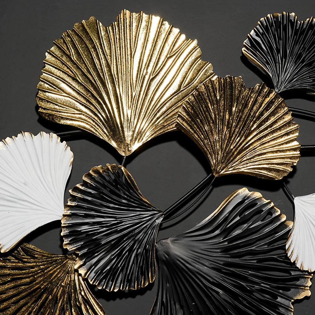 シンプルな芸術置物金属鉄芸装飾イチョウの葉の装飾q