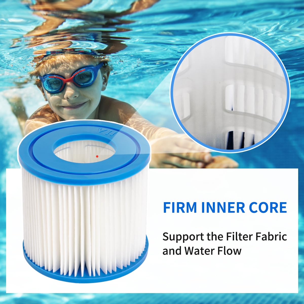 Cartucho De Filtro Para Piscinas Intex Tipo A Y C - Recambio Para Bombas 58603, 58604, Etc. | Mantén El Agua Limpia Y Fresca