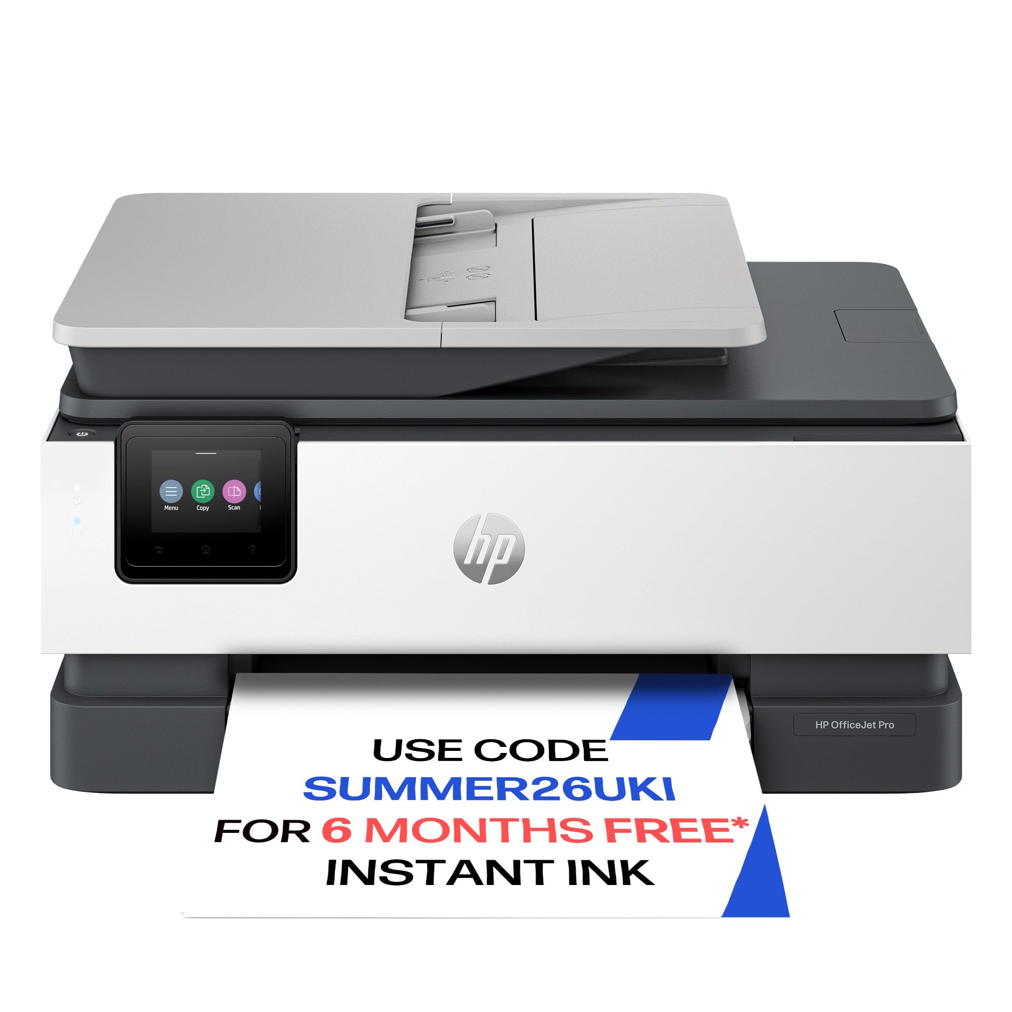 HP OfficeJet Pro 8122e All-in-One Printer | Colour | Printer for Home | Print, Scan, Copy | Automatic document feeder| 3 Months of free Instant Ink | Up to 3 years Warranty