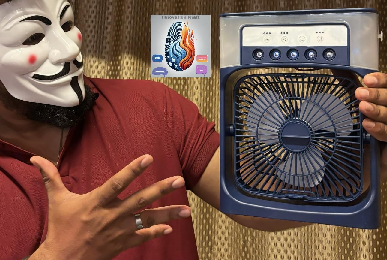 Magic Portable Air Cooler- 3 in 1 (Create Magic In The Air) | Premium | USB Charging-image-45