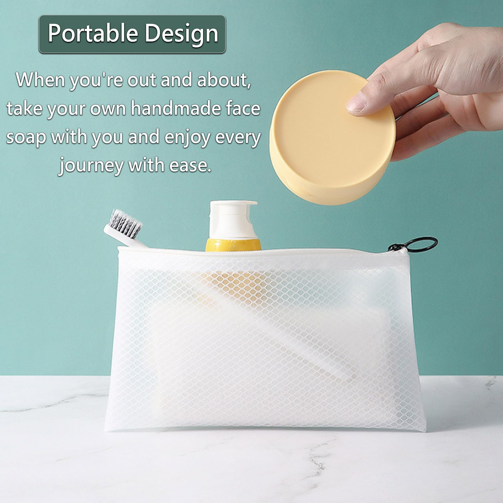 Portasapone da viaggio, scatola portasapone portatile e creativa