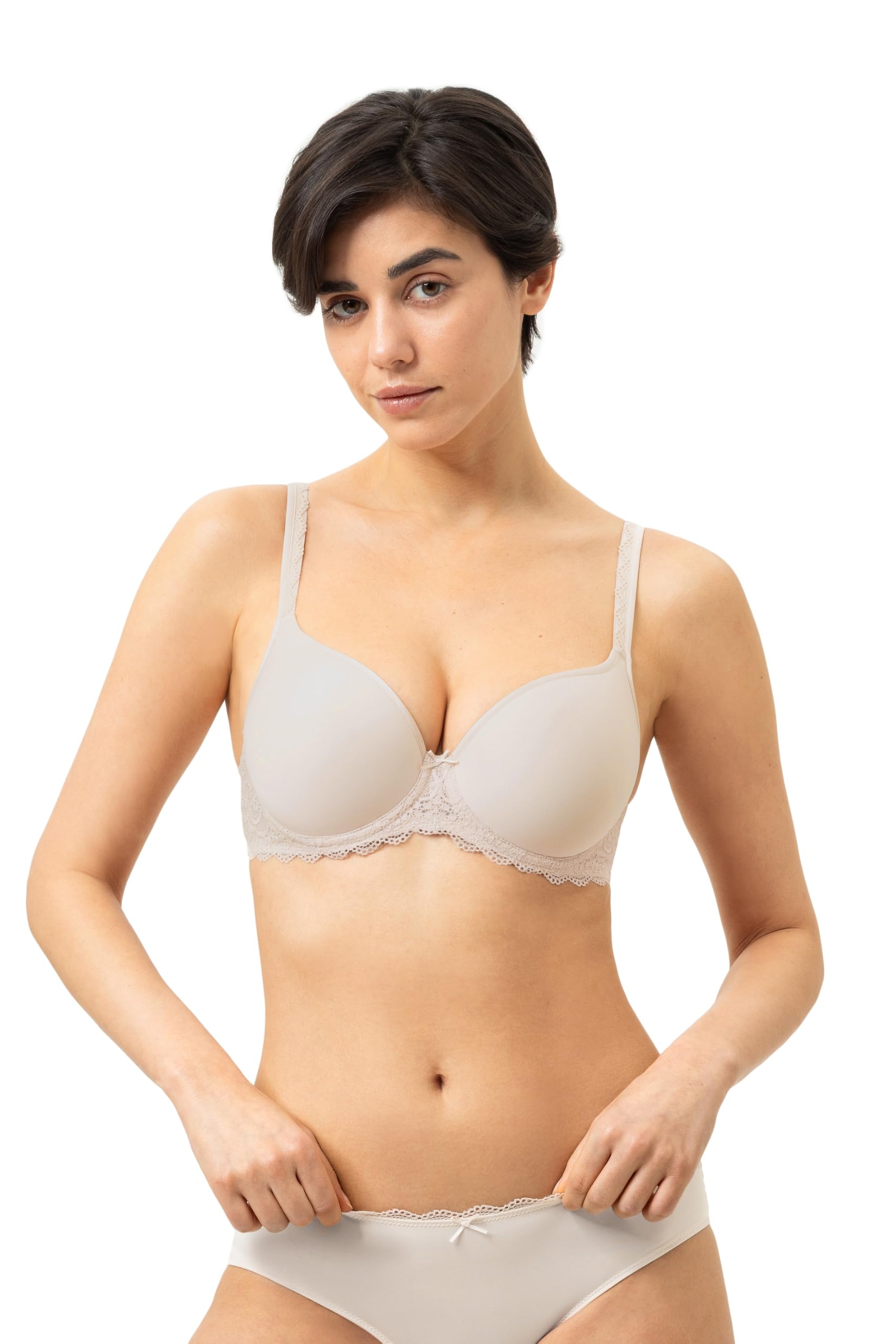 Mey Damen Spacer-BH - Atmungsaktiver Bügel-BH - Feine Dessous mit viel Spitze - Serie Amorous - 74808