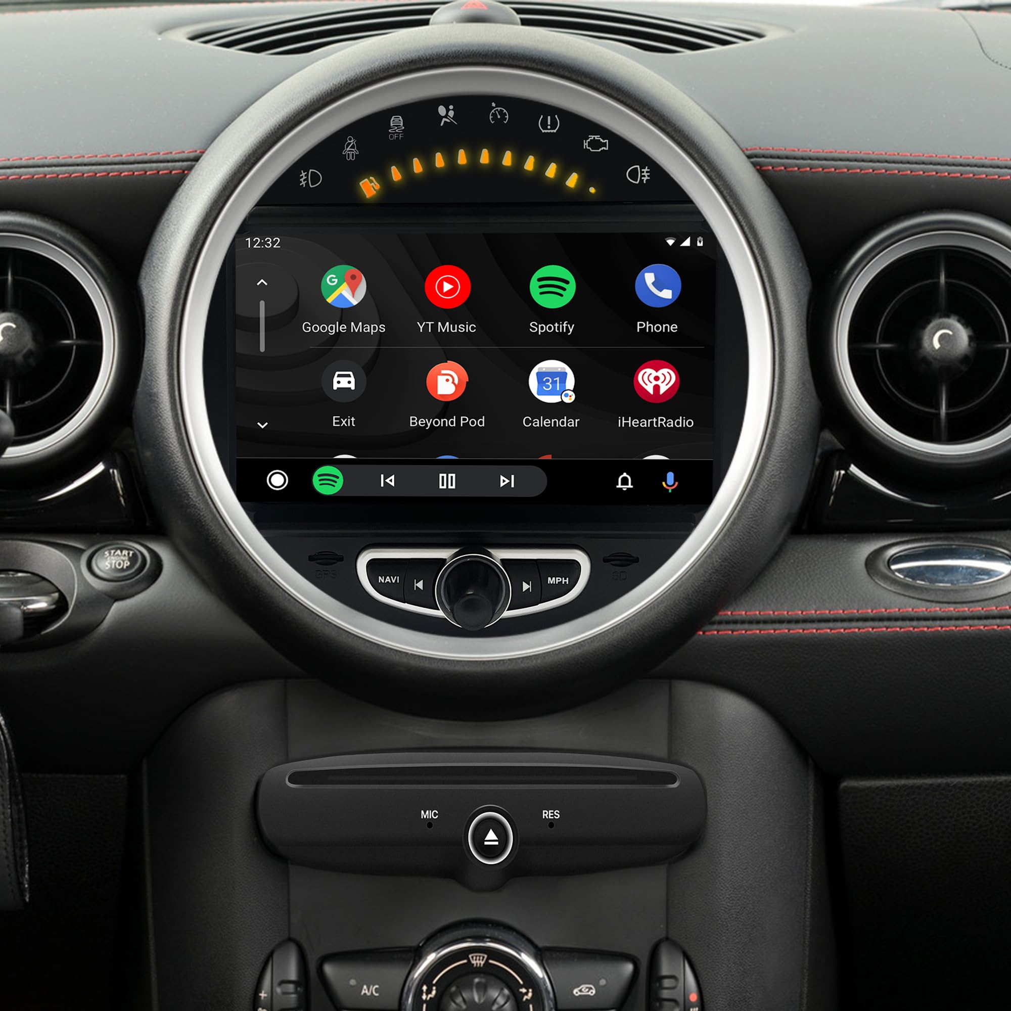 Autoradio per Mini Cooper R55-61 Car Stereo Radio Upgrade Kit 8 pollici Touch Screen Android 13 PX5 64G CarPlay Navigazione GPS Telecamere di backup