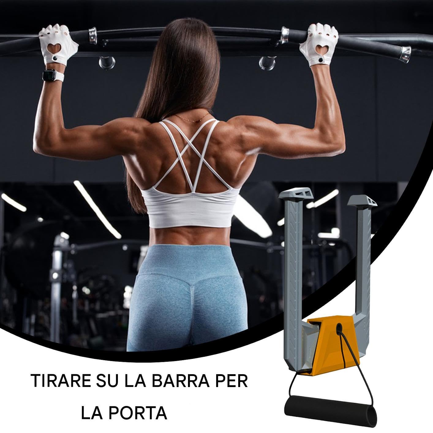 Barre Per Trazioni Da Stipite E Porta Dispositivo Antiscivolo Confortevole | Barre per Trazioni Porta Casa Per Palestra In Casa Viaggi Ufficio Allenamento Cor
