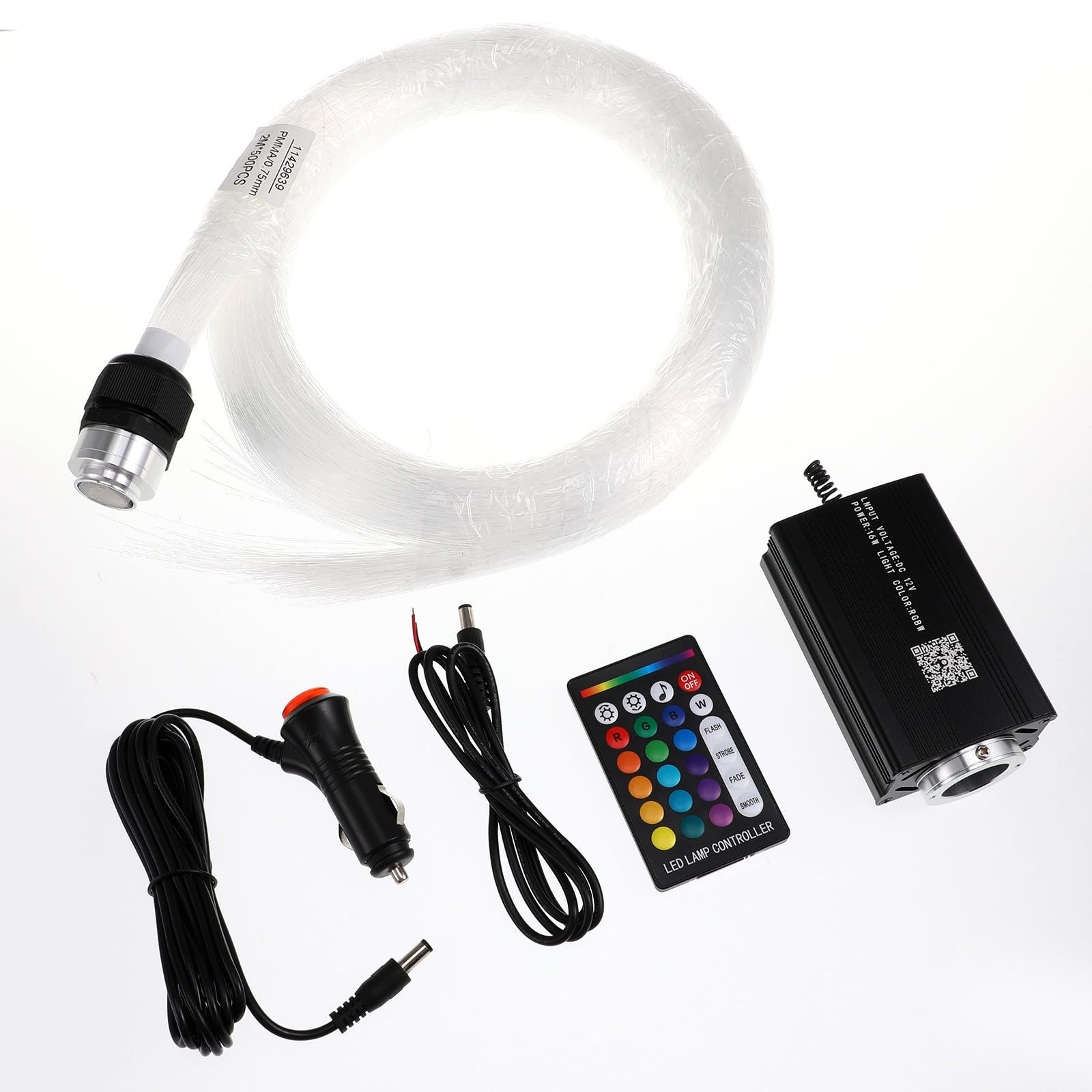 LALAFINA Kit de Iluminación Interior para Coche para Decoración del Interior del Automóvil Luces LED de Techo Estrellado, Fácil de Usar, Diseño Práctico, Material Abs y Aluminio