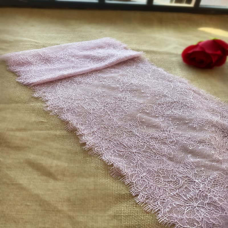 dekoracja koronkowa, Koronkowa lamówka do rzęs, szerokość 24 cm, długość 3 metry, wielokolorowa, ręcznie robiona, samodzielnego wykonania, dodatki odzieżowe(Navy Blue)