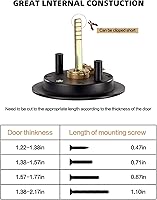 Vista 4 de Lethato Hardware de Puerta de Bolsillo Negro, Cerradura de Puerta de Bolsillo, Pestillo de Puerta de Bolsillo, Cerradura de Privacidad de Puerta