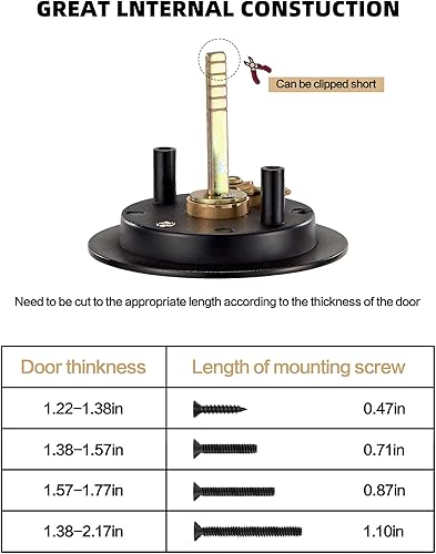 Miniatura 4 de Lethato Herrajes para puerta de bolsillo, cerradura de puerta de bolsillo, cerradura de puerta de bolsillo, cerradura de privacidad contemporánea de