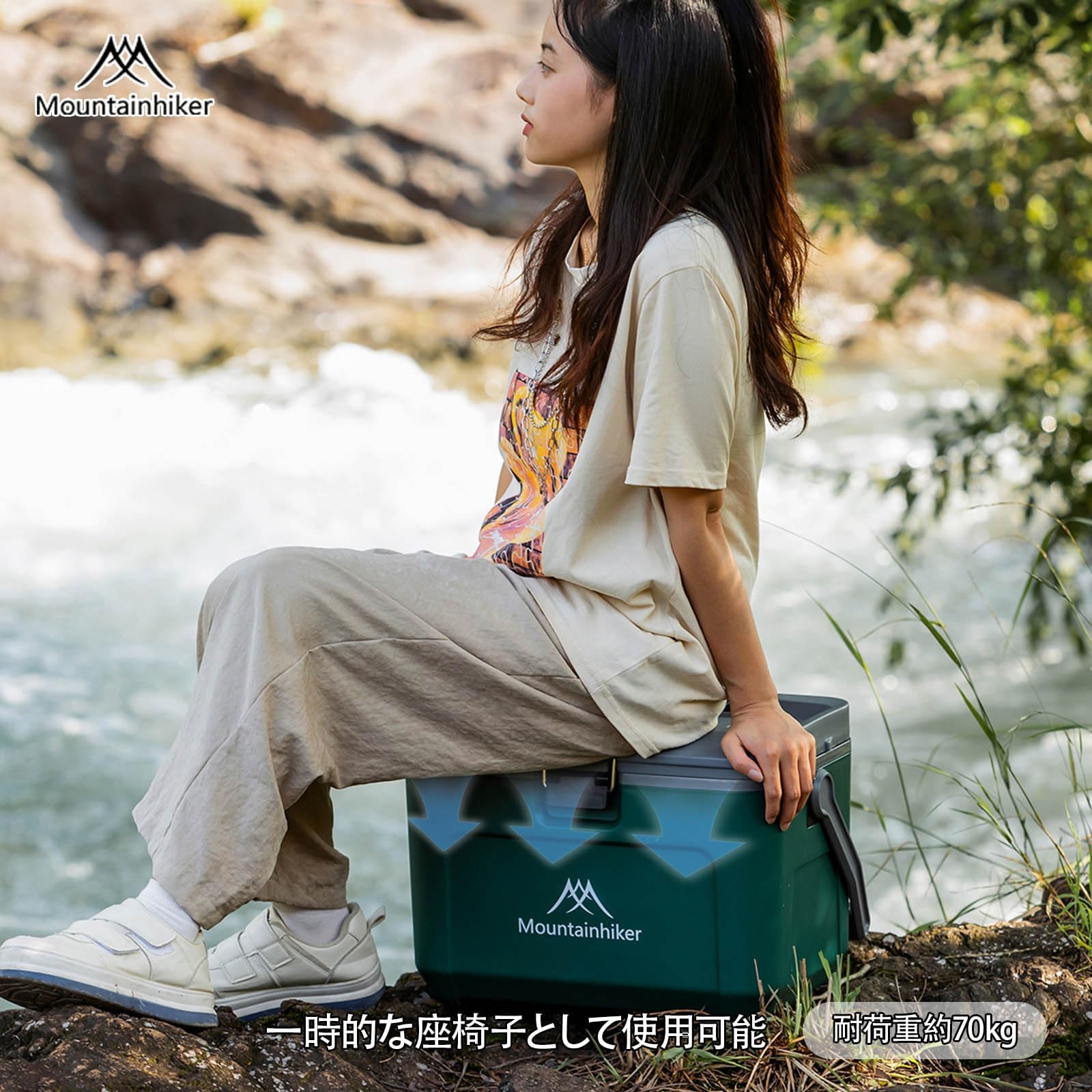 Amazon | Mountainhiker クーラーボックス 16L 小型 軽量 PU断熱材採用