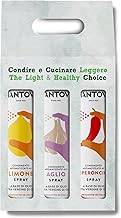Gift Box 3 x 200 ml Spray: Lemon, Garlic and Chilli Seasoning – Italian Spray Oil – 100% Natural – Zero Wastes and Precise Doses