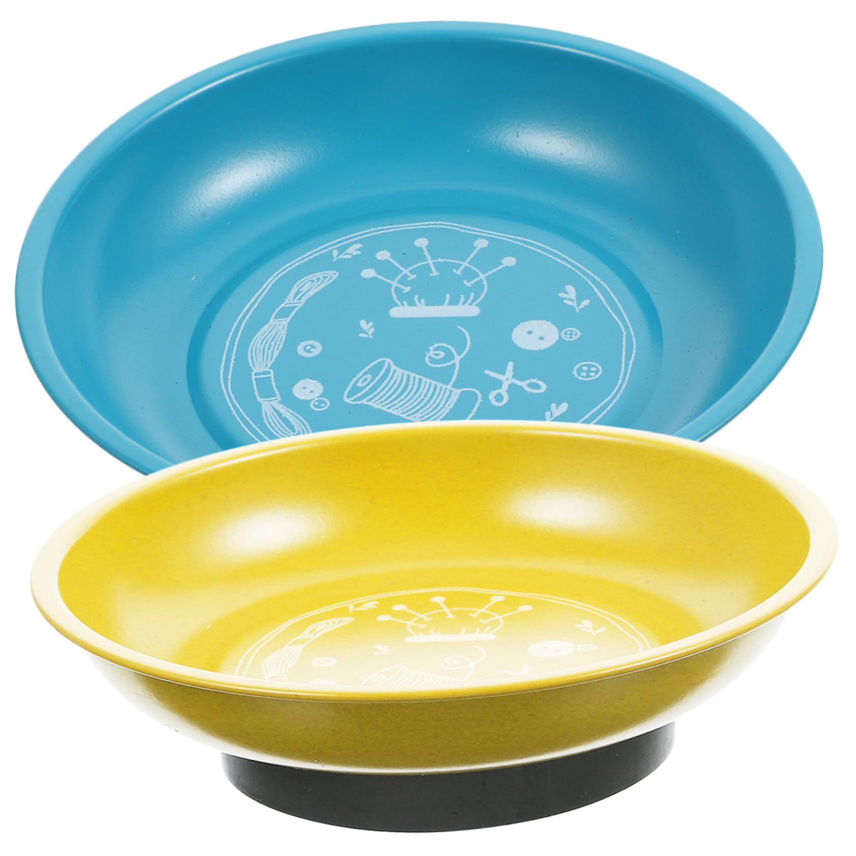 Portaagujas Magnético en Forma de Cuenco para Suministros de Costura, Acero Inoxidable, 2 Piezas, Diseño Estable para Escritorio, Organizador de Agujas y Alfileres