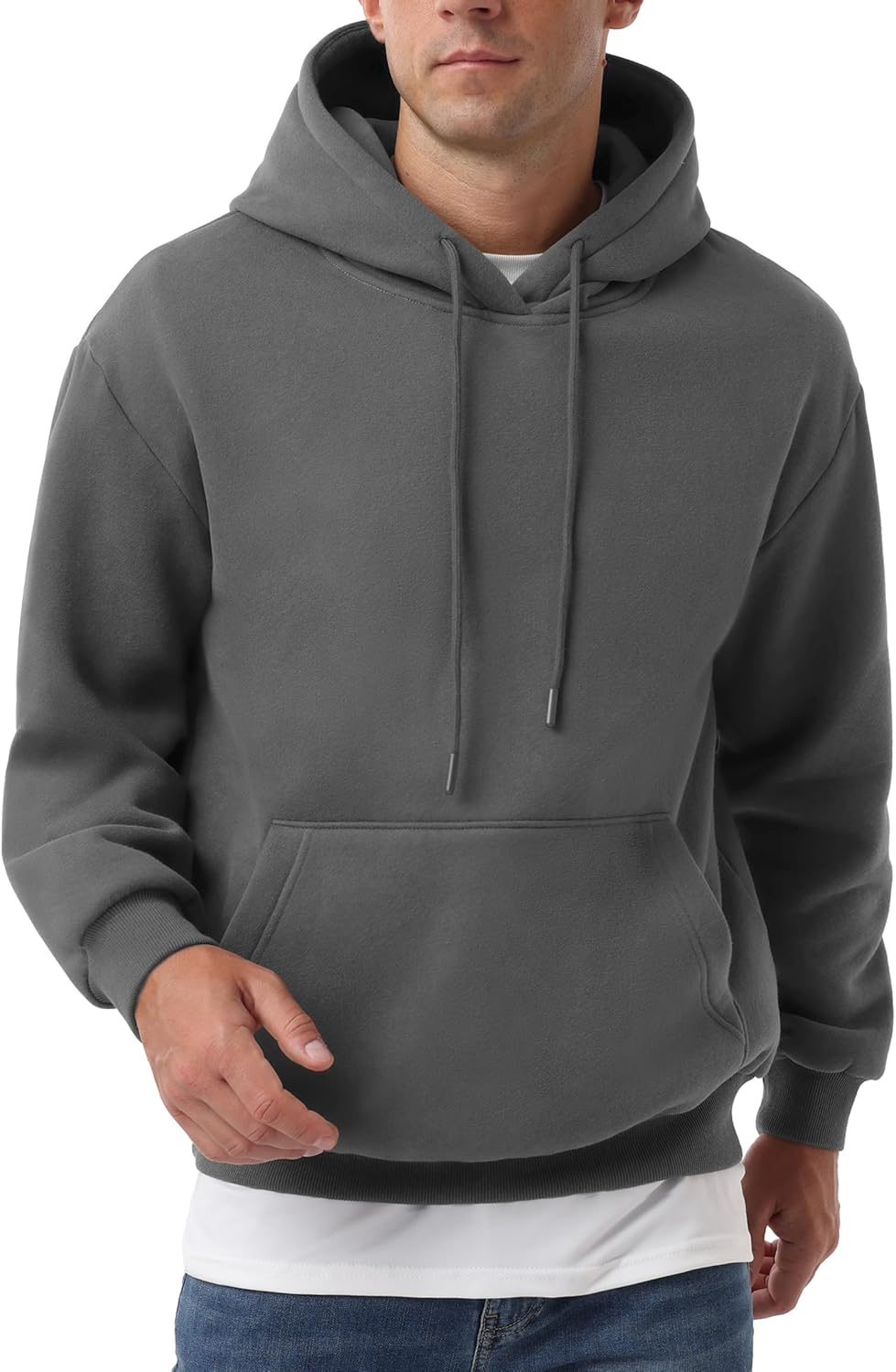 Sailwind Men's Cotton Hooded Sweatshirt Casual Long Sleeve Pullover Hoodies Drawstring Collar Kanga Pocket Fashion Shirts - Image 2