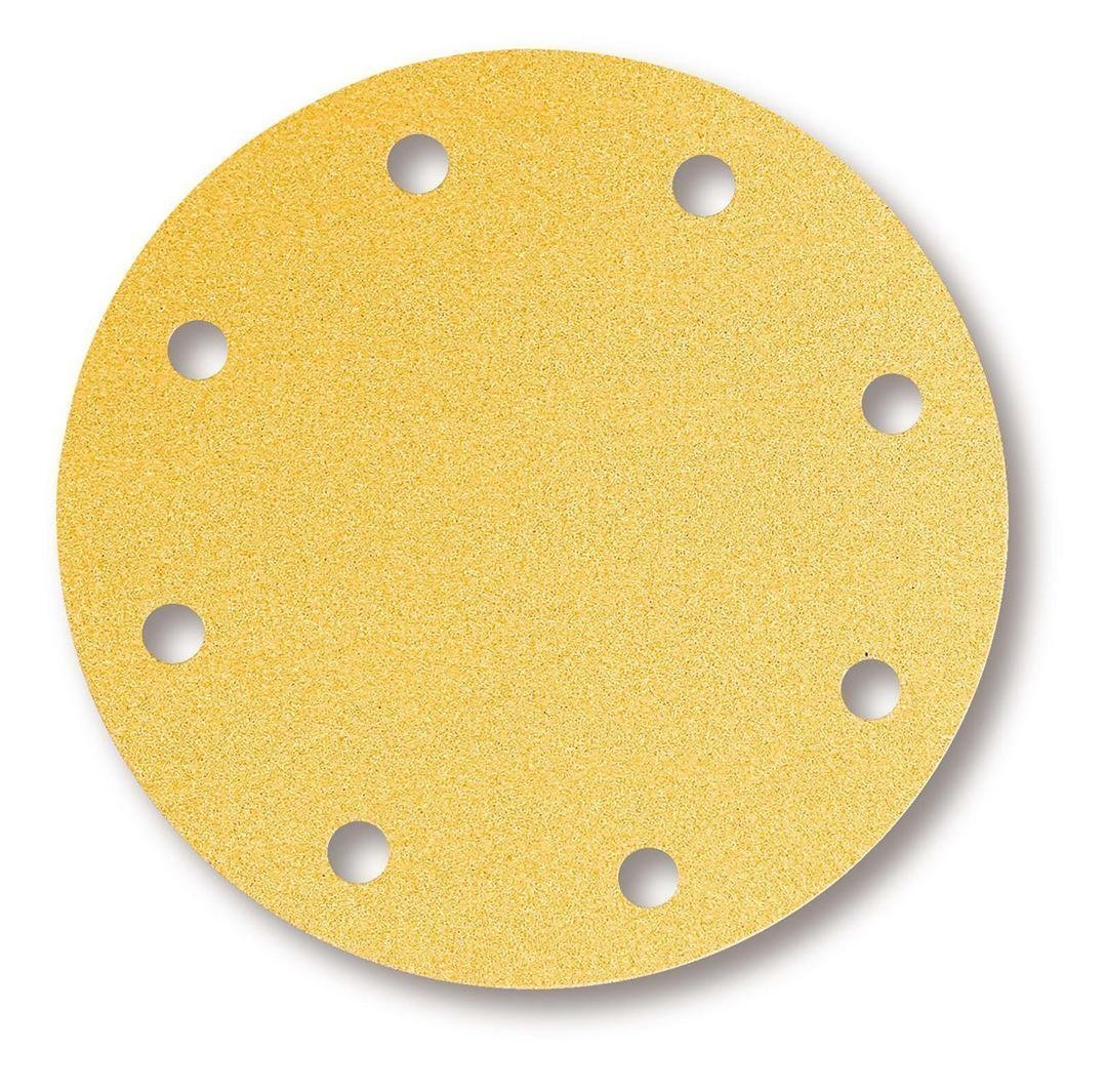 Mirka Gold Universal Sanding Paper Ø 200mm Grip 9-hole, grit P320, 50 pcs / For sanding plaster, filler, chipboard, wood, varnish
