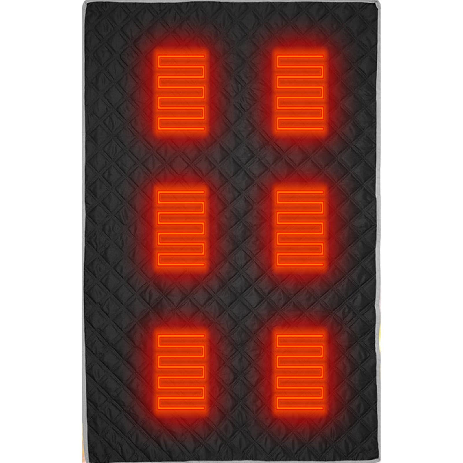 3 Gear Heated Sleeping Bag Liner | USB Power 6 Heated Zones for Camping, Car, Pet Mat, Yoga Mat