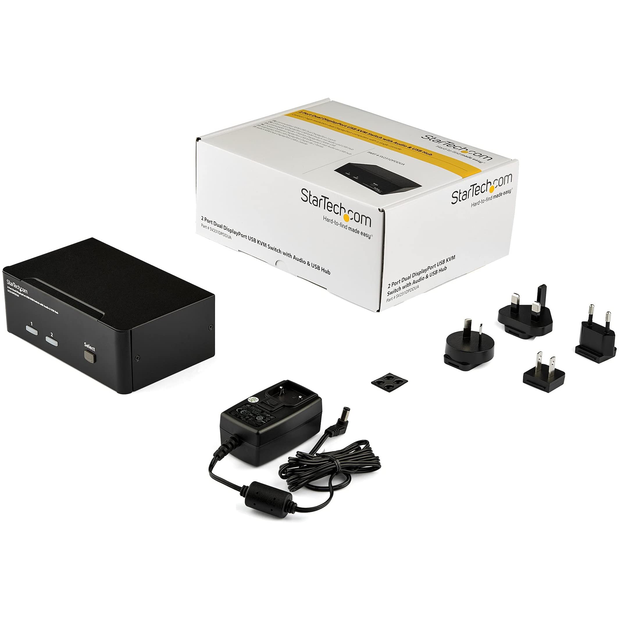 .com Apagador DVI USB KVM de monitor con Audio y USB 2.0 Hub (SV431TDVIUA), Negro 8