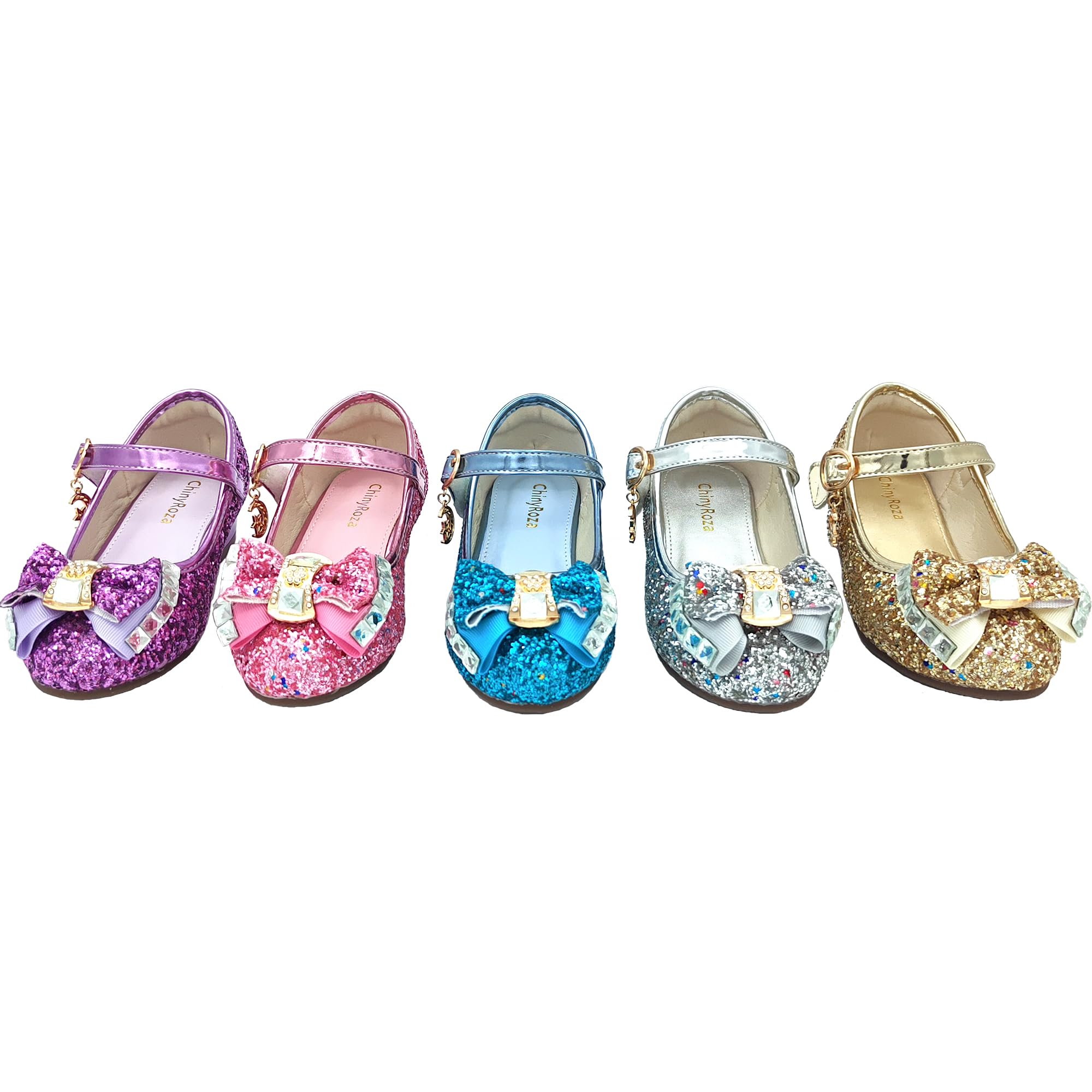 Zapatos Princesa Niñas Zapatos Tacon Niña Princesa Disfraz Zapatos Purpurina Tacones Niña Infantiles Zapatos Niña Vestir Lentejuelas Merceditas Niña Zapatos Fiesta Niña Regalo Niña EU26-36
