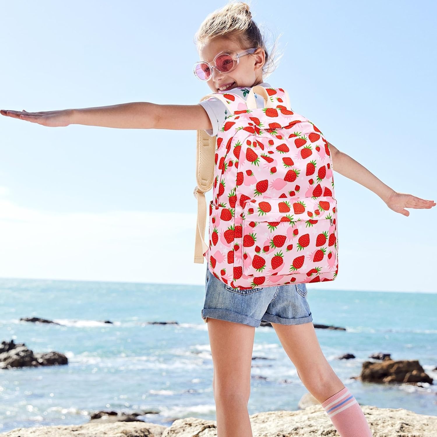 CAMTOP Backpack for Kids, Boys Girls Preschool Backpacks with Lunch Box Toddler Kindergarten School Bookbag Set - Image 3