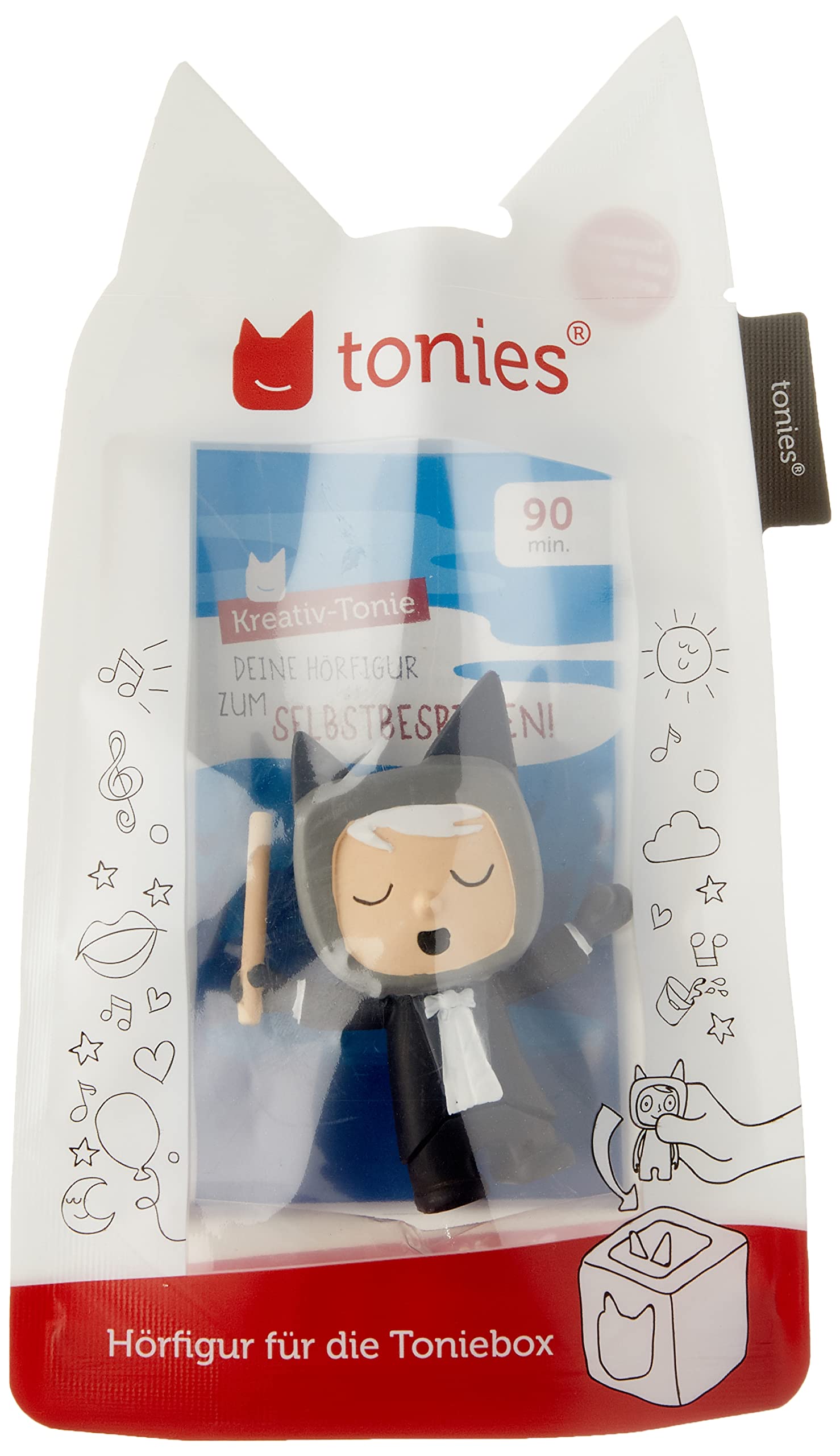 tonies Hörfiguren für Toniebox, Kreativ Dirigent, zum Selbstbespielen, 90 Minuten Speicher für eigene Aufnahmen, Musik oder Gute-Nacht-Geschichten, geeignet für Kinder ab 3 Jahren