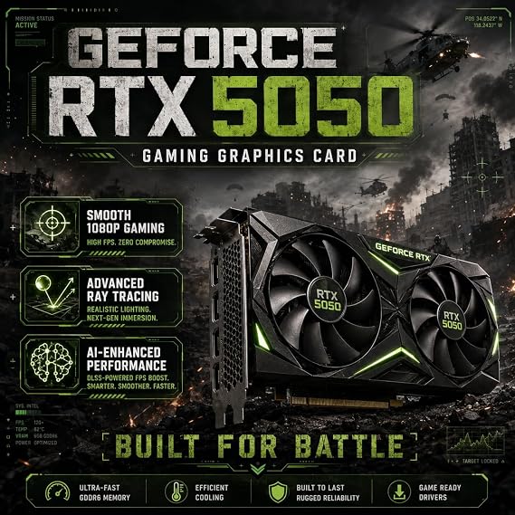 Gaming PC Desktop Computer i7 11700F up to 4.9GHz, RTX 5050 8GB GDDR6
