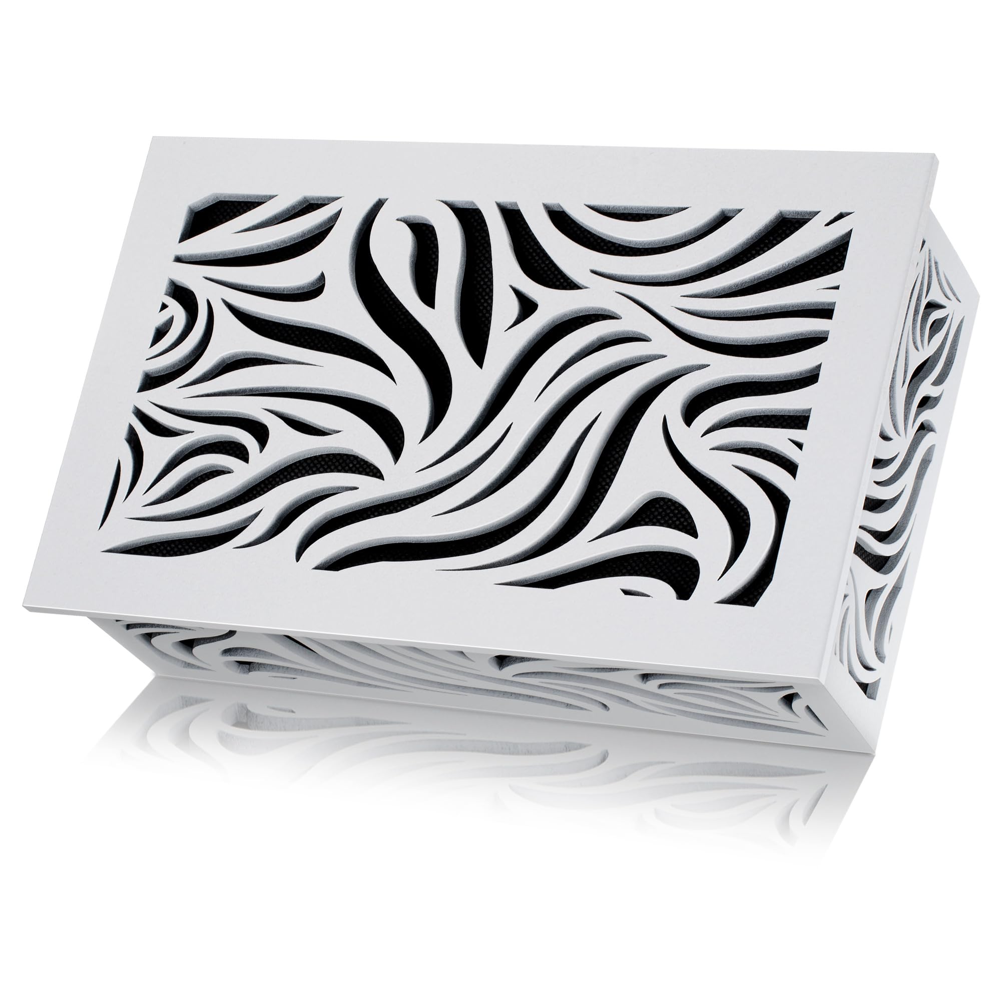 Kiavé Doorbell Chime Cover Only - Wood Doorbell Cover Box, Modern Tropical Design, Decorative