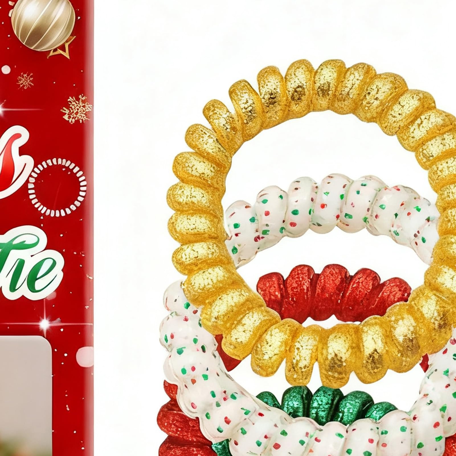 Haargummis Weihnachtliche Silikon Haargummis Für Pferdeschwanz