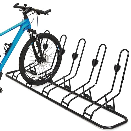 Floor Bike Stand, Bike Rack Safeguard Disc Brakes & Derailleurs,