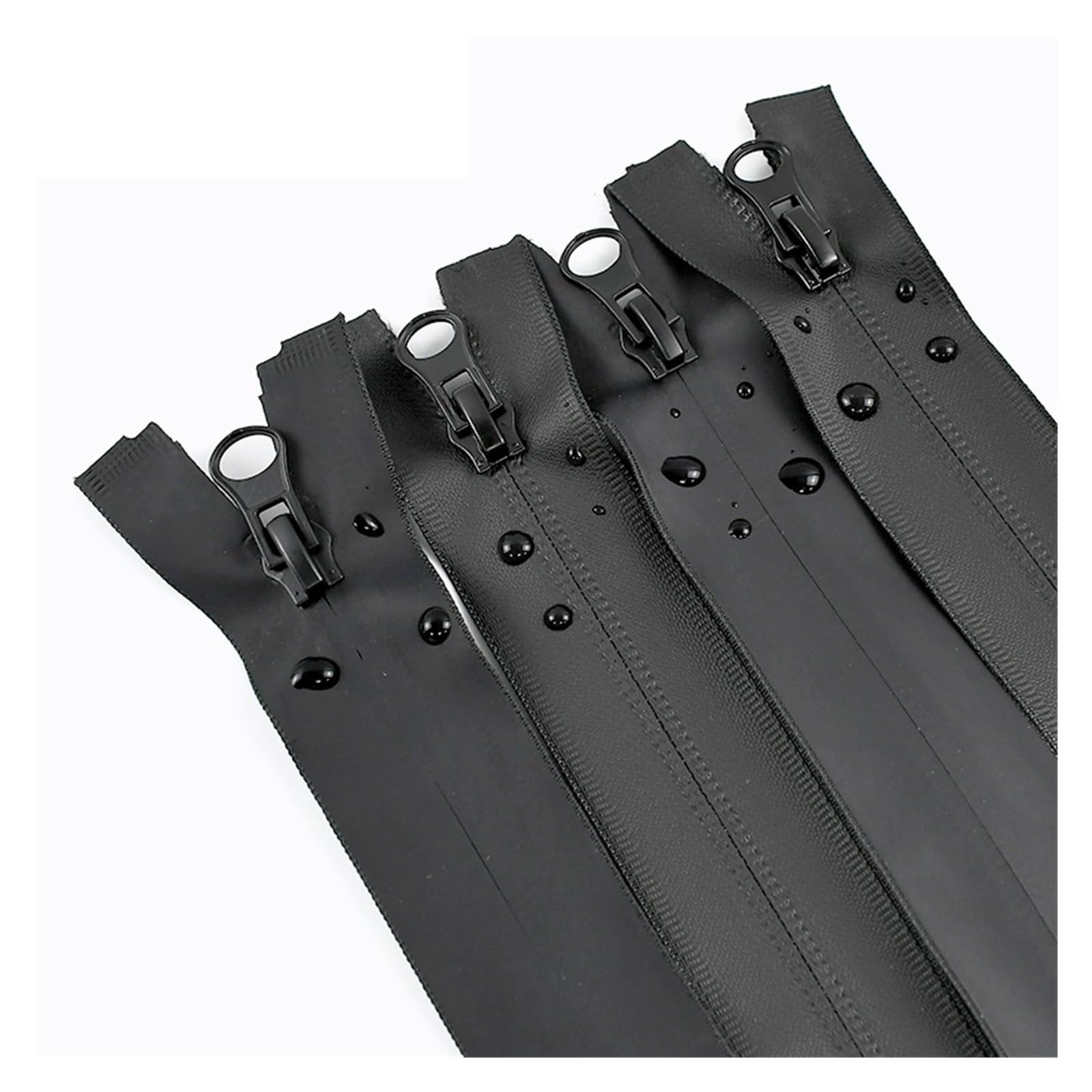 Cerniere Lampo 2/5 Pezzi 5# 60-100 Cm Cerniere Impermeabili For Cucire Cerniera Invisibile Cursore Aperta Giacca Borsa Fai Da Te(Black-Double,80cm,No5-5Pcs)