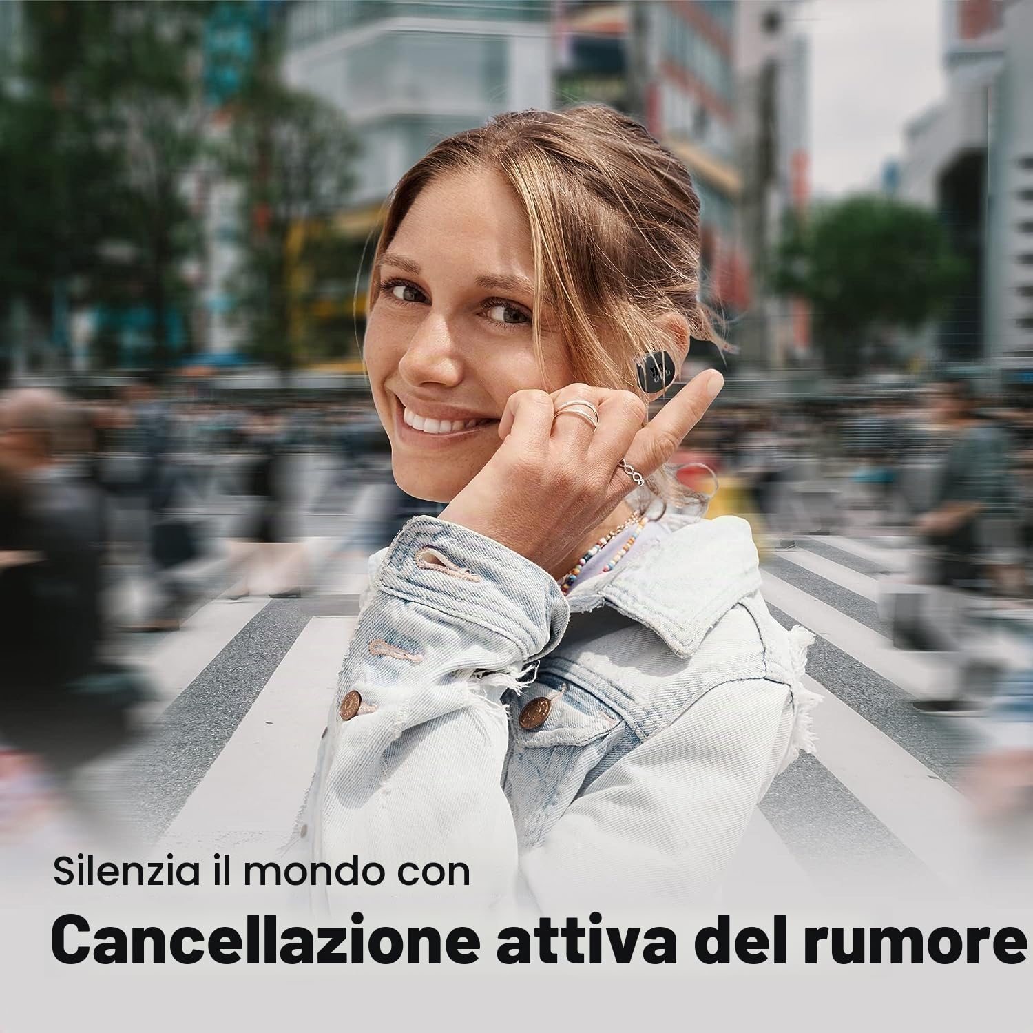 JBL Tune 130 NC TWS Cuffie In-Ear True Wireless Bluetooth, Auricolari senza Fili IPX4 con Microfono Integrato per Musica, Sport e Chiamate, Fino a 40h di Autonomia, Custodia di Ricarica, Nero