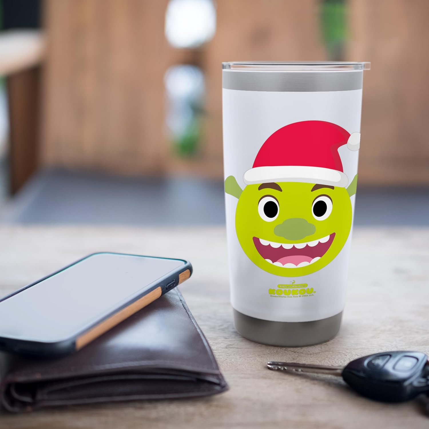Shrek Santa Face Stainless Steel Insulated Tumbler - Image 7