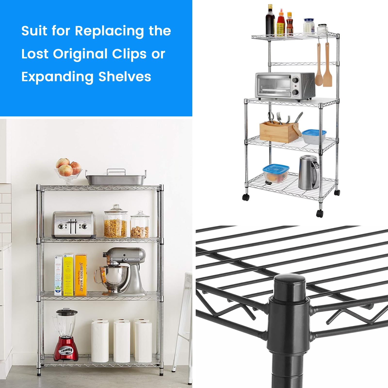SDTC Shelf Clips - Secure Wire Shelving -8