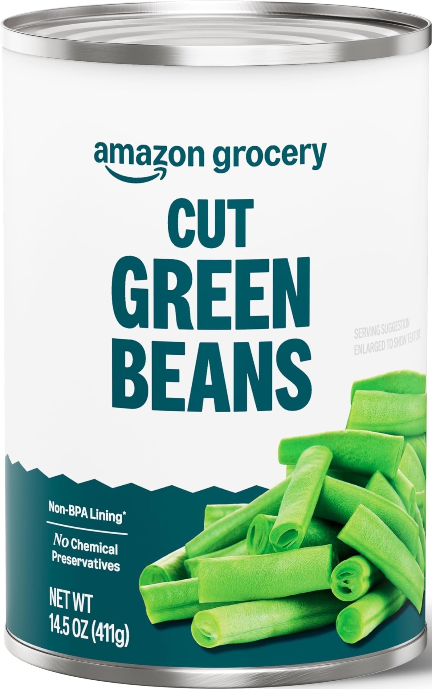 Amazon Grocery, Cut Green Beans, 14.5 Oz