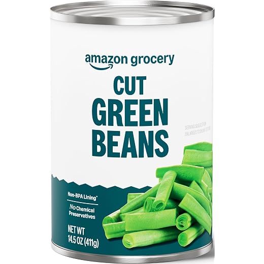 Amazon Grocery, Cut Green Beans, 14.5 Oz