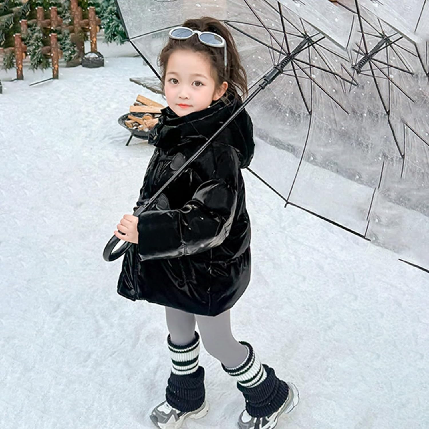 Toddler Girl Winter Down Coat Heavyweight Windproof Warm Thermal Padded Puffer Jacket Casual Cozy Puffy Outerwear