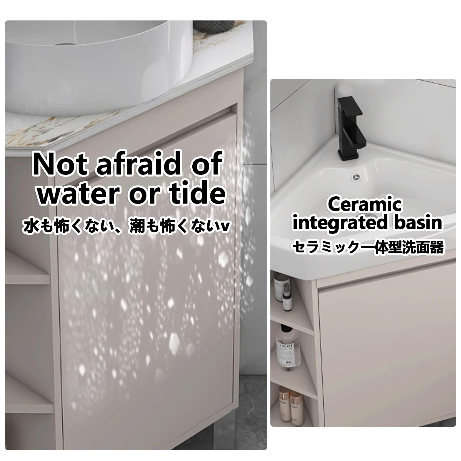 Mobile Bagno Con Lavabo,Mobile Bagno Lavabo Angolare Lavabo In Ceramica Ideale Per Piani D'appoggio In Bagno E Mobili Da Toilette,Per Piccoli Spazi, Lavandino Per Il Lavaggio Igienico Delle M
