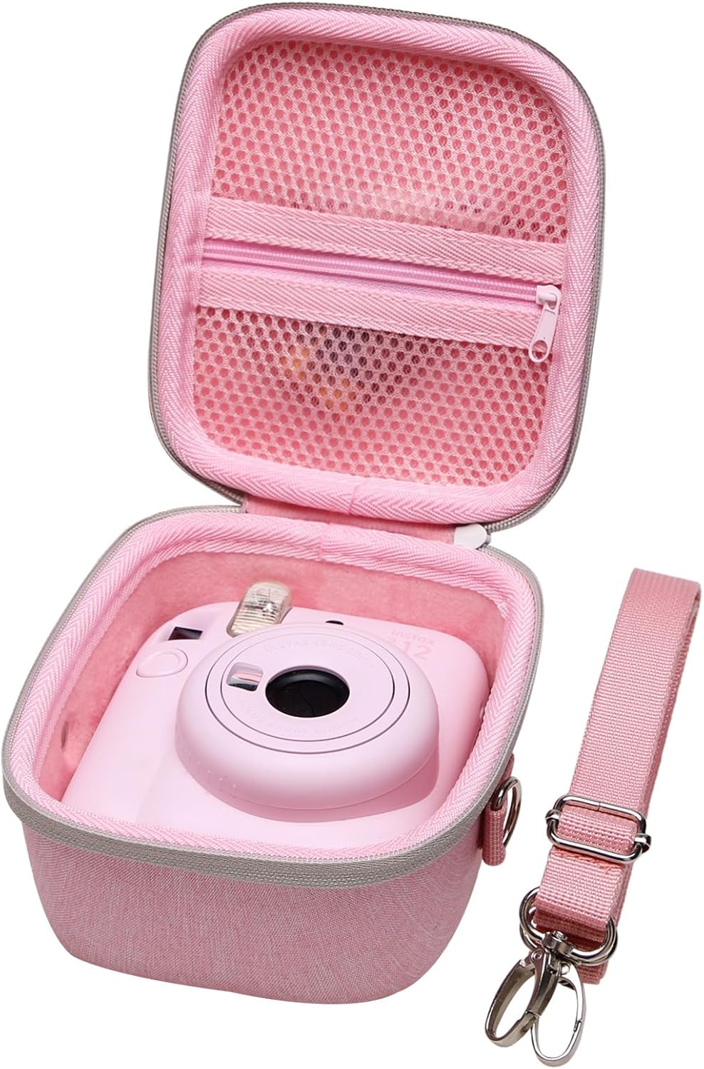 Custodia Rigida Per Fujifilm Instax Mini - Compatibile Con Mini 12/11/9/8/40, Color Rosa Ciliegia - Foto 12