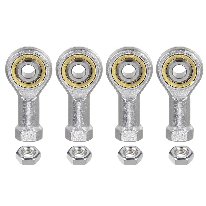 Terminal rotular fêmea uxcell SI5TK PHSA5 M5 com rosca direita M5 x 0,8 – Conjunto com 4 unidades