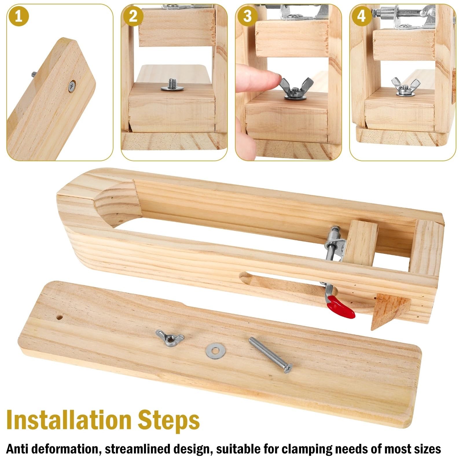 Clip de madera para coser a mano Pinza For Coser Cuero Pony, Pinza For Coser Cuero DIY, Pinza For Coser Cuero, Herramientas For Manualidades De Cuero(2PCS)