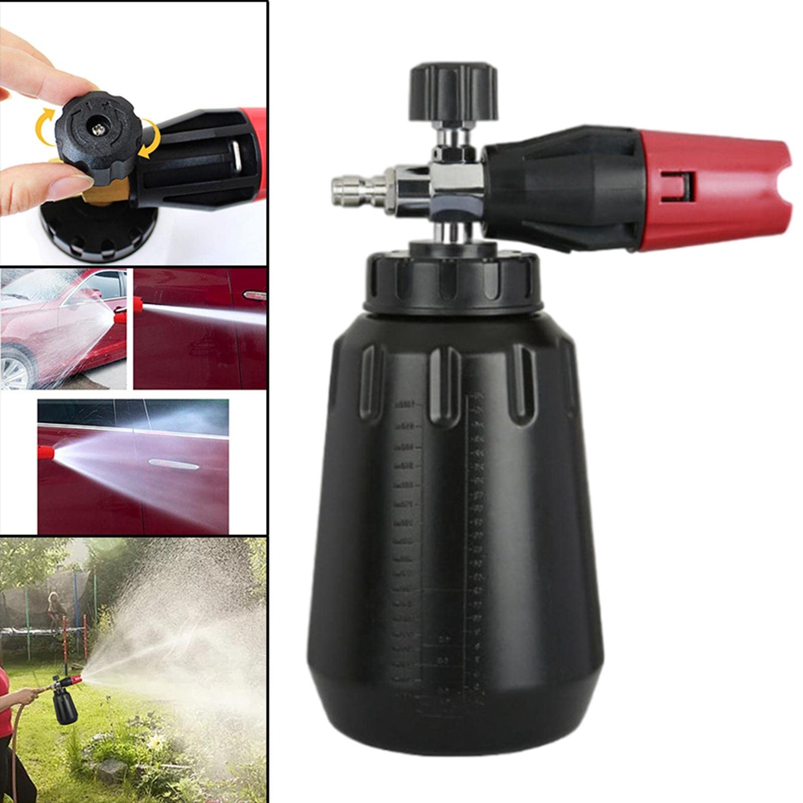 Foaming Sprayer Bottiglia Lancia Schiuma Regolabile Pistola Getto Pompa Lavaggio Pressione Materiale Plastica Acciaio Inox Funzionalità Regolabile