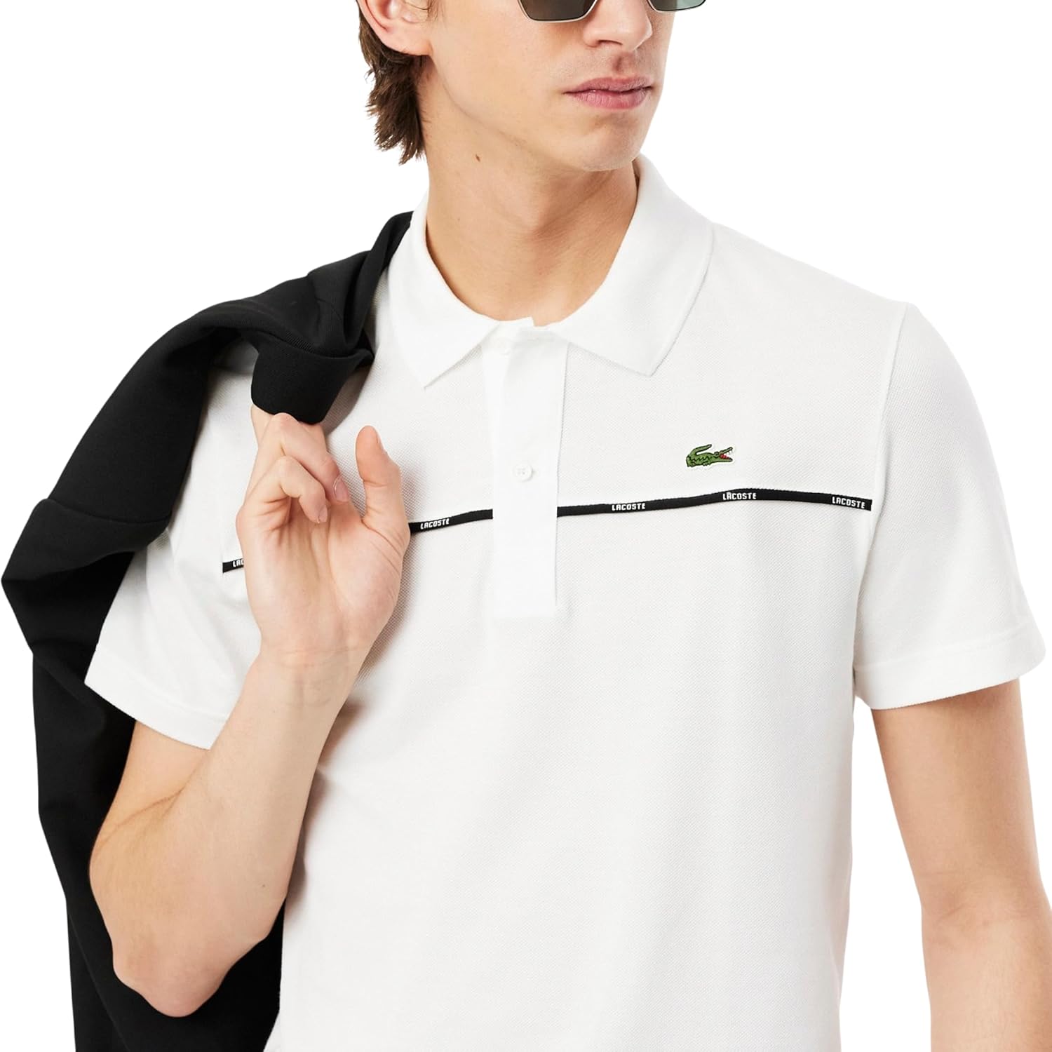 Lacoste Mens Regular Fit Logo Trim L.12.12 Polo Shirt - Image 3