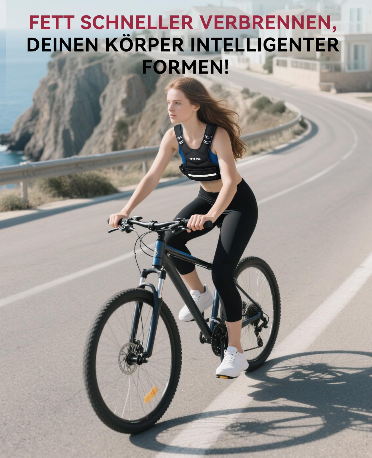 HAPBEAR Verstellbare Gewichtsweste Für Herren & Frauen – Weighted Vest 1,8–14,5 KG Mit 6 Eisensand-Gewichten, Große Tasche mit Kettlebell-Fach – Ideal Für Fitness, Krafttraining, Laufen & Abnehmen-01