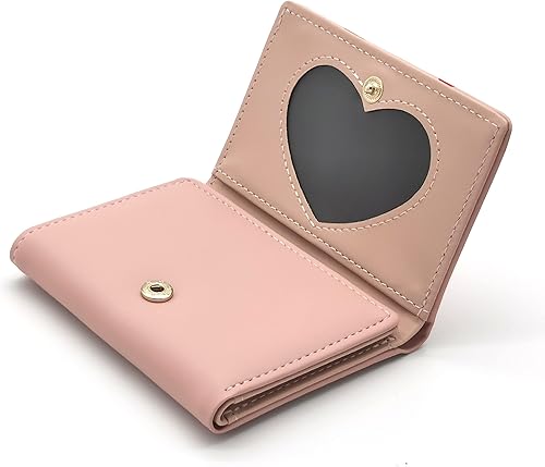 Miniatura 5 de Cartera pequeña y bonita para mujeres y adolescentes cartera de cuero Kawaii Stawberry regalos para hija hermana y amigas rosado Pink Strawberry